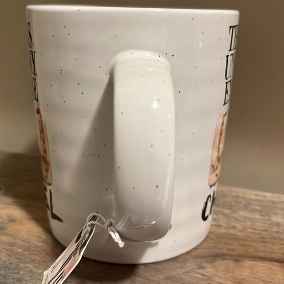 THE BAGS UNDER MY EYES ARE CHANEL NWT AMANDA GREENWOOD MUG - Picture 3 of 4